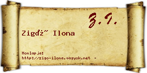 Zigó Ilona névjegykártya