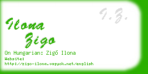 ilona zigo business card